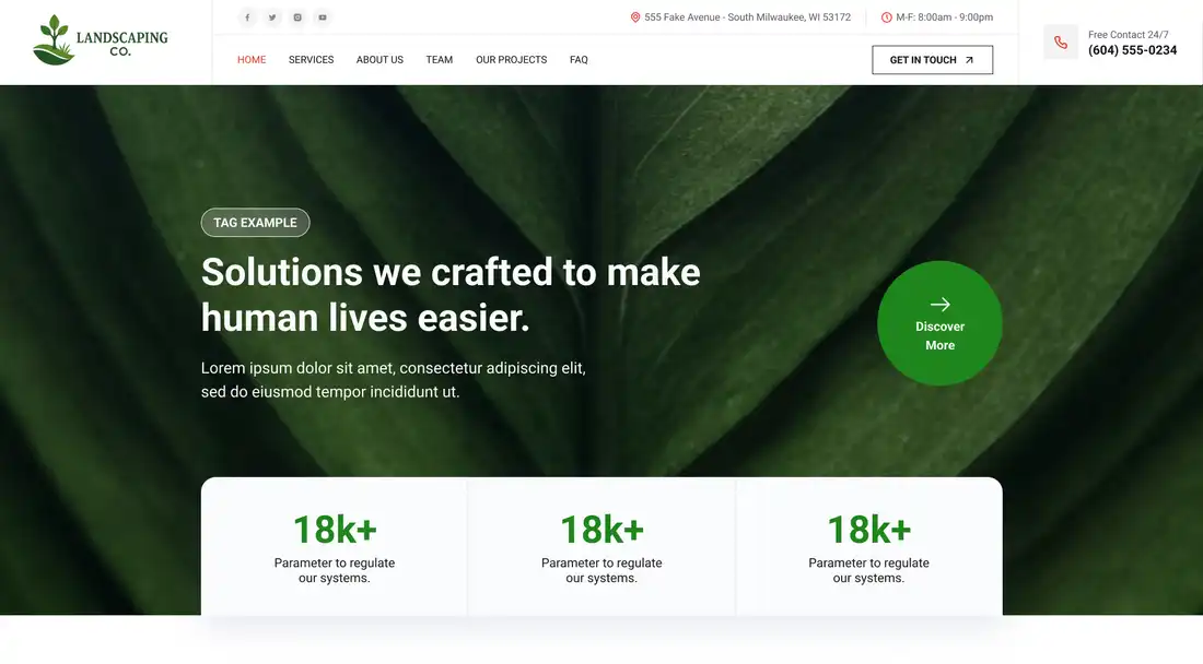Landscaping Website Design