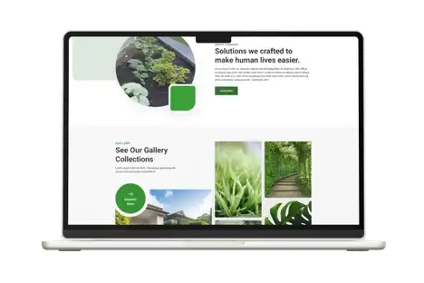 landing page for landscaper