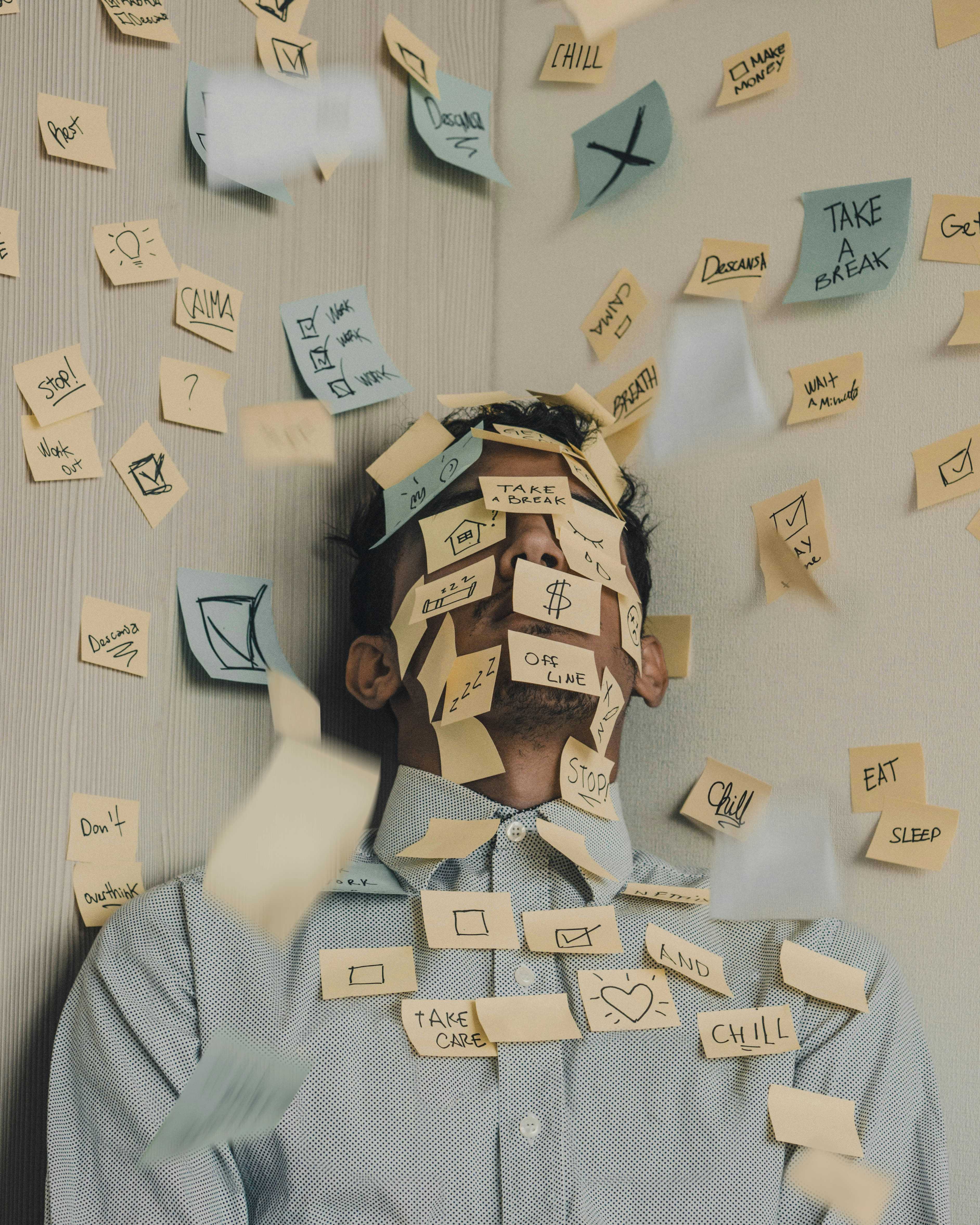 Frustrated worker
